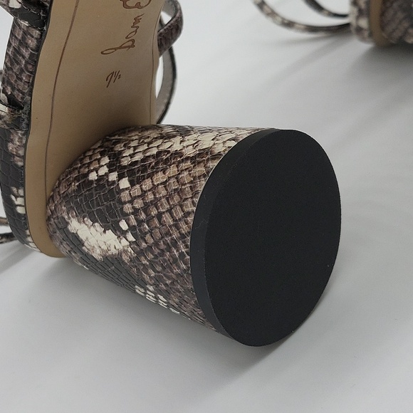 851- Sam Edelman Daffodil Taupe Snake Print Size 7.5 NWT - Picture 8 of 9